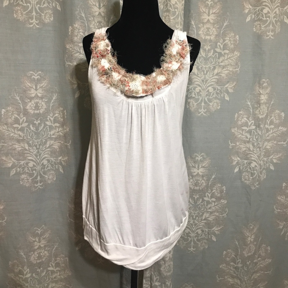 Lavish Maternity Cream Color Layering Top